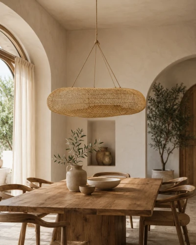 Rattanowy abażur wiszący boho 120 cm