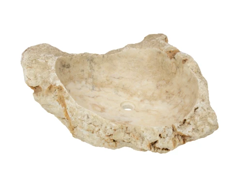 Umywalka nablatowa z naturalnego onyksu – 77 × 70 cm
