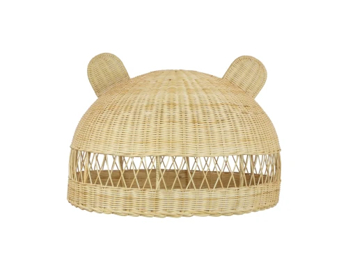 Abażur rattanowy Miś do pokoju dziecięcego – 60 × 40 cm