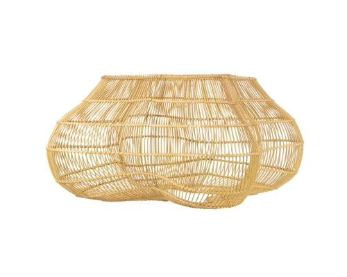 Abażur rattanowy o organicznym kształcie – 60 cm