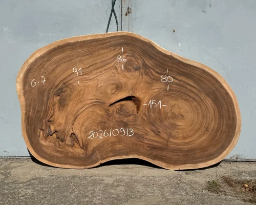 Blat na stolik kawowy z drewna suar – 151 cm
